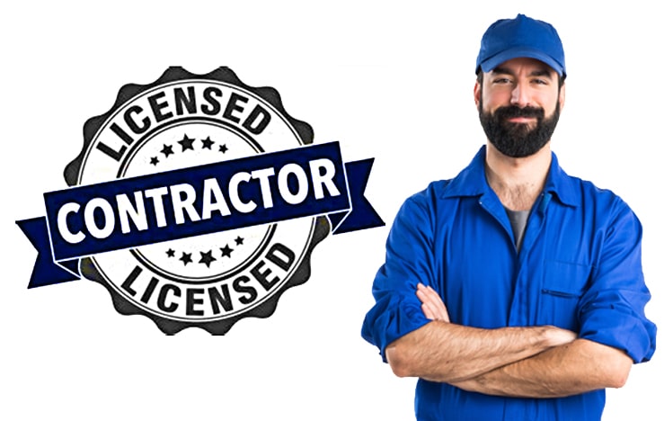 Professional Air-Tro HVAC team member discussing licensing credentials